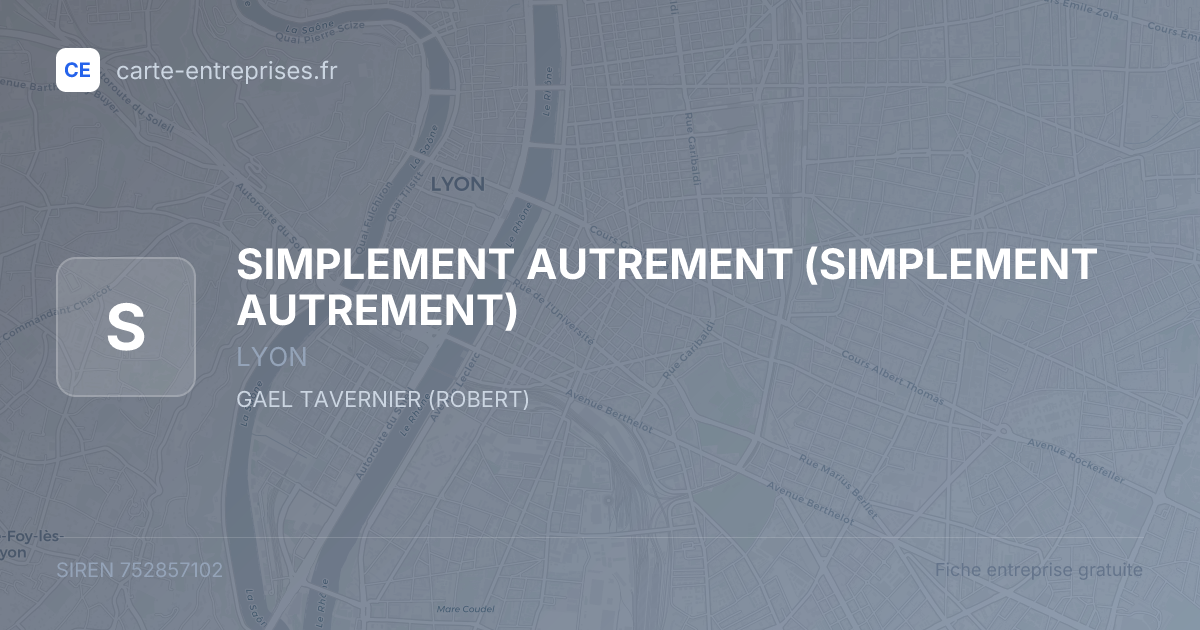 SIMPLEMENT AUTREMENT — 752857102 — fiche entreprise