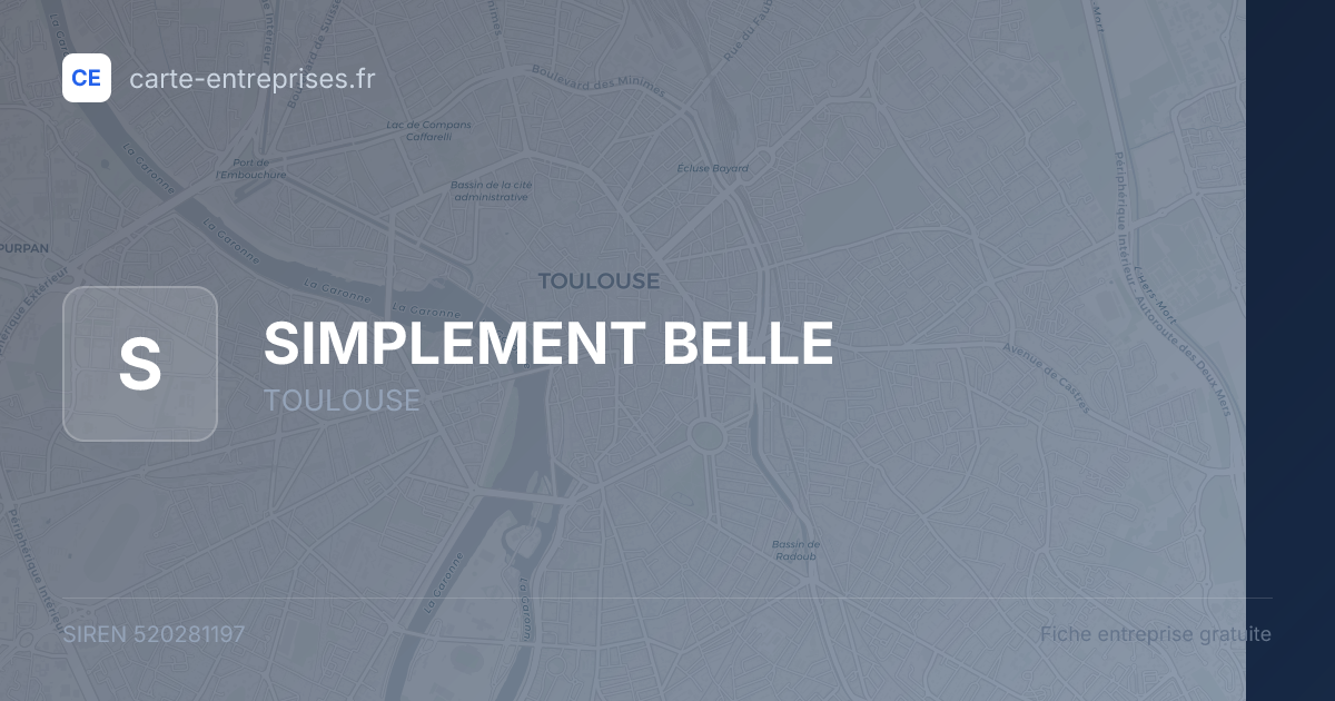 SIMPLEMENT BELLE — 520281197 — fiche entreprise