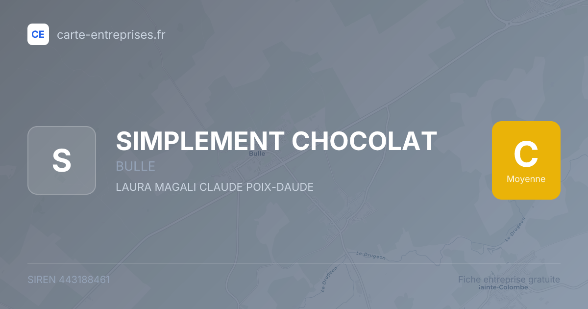 SIMPLEMENT CHOCOLAT — 443188461 — fiche entreprise