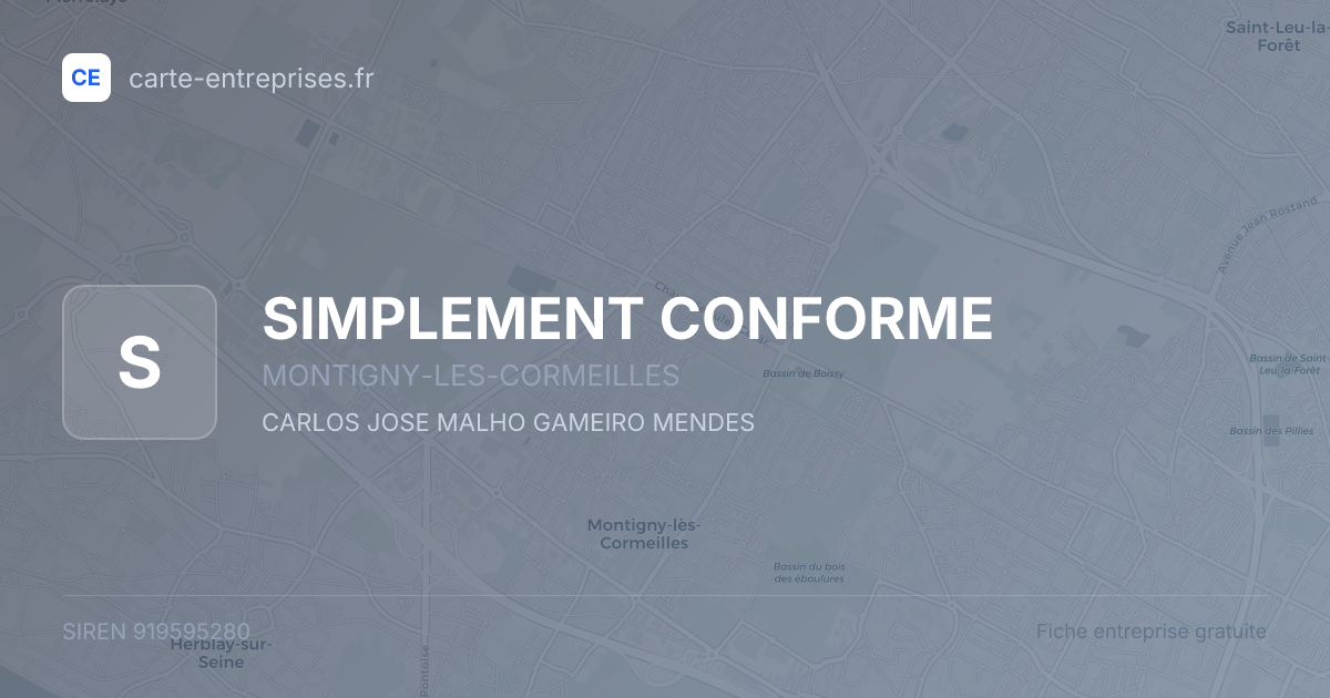 SIMPLEMENT CONFORME — 919595280 — fiche entreprise
