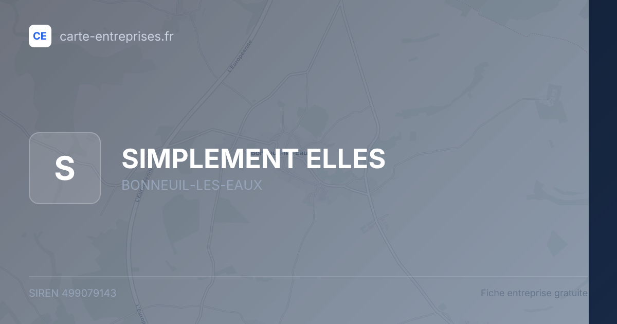 SIMPLEMENT ELLES — 499079143 — fiche entreprise