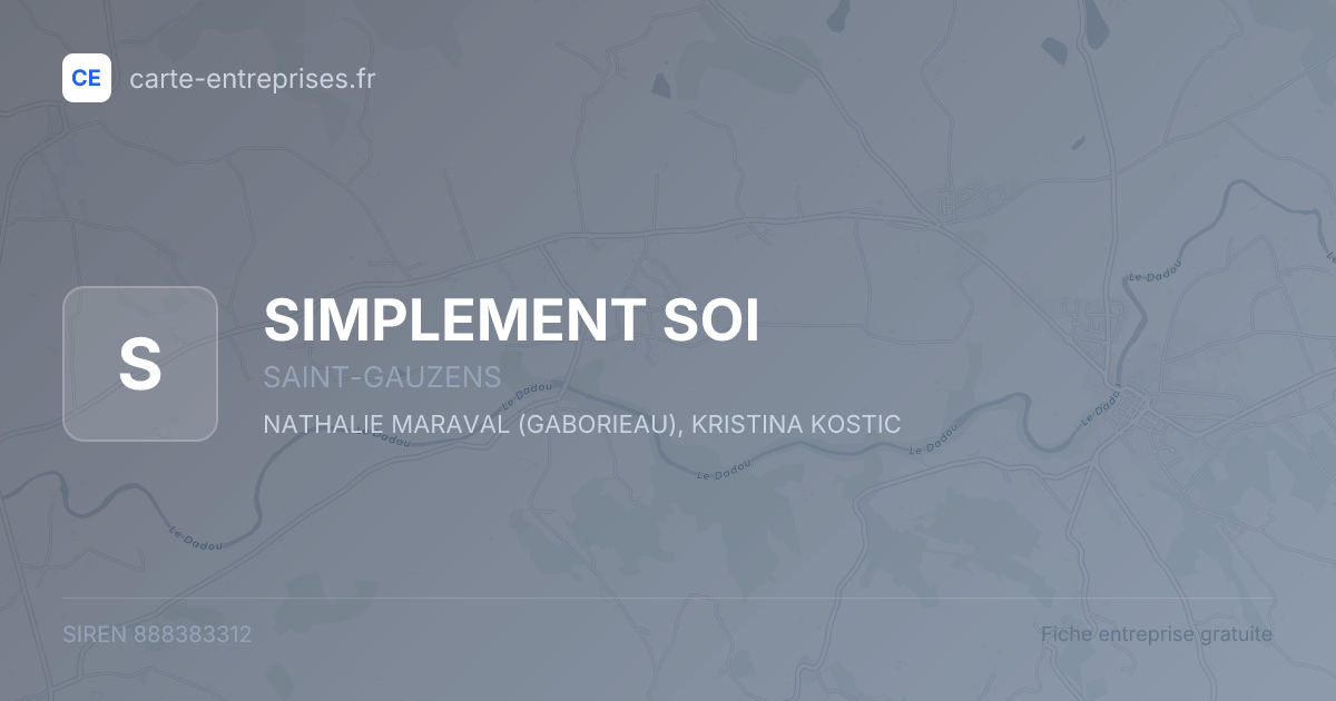 SIMPLEMENT SOI — 888383312 — fiche entreprise