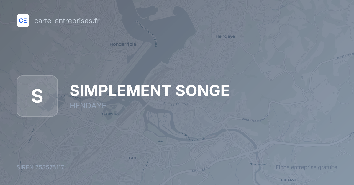 SIMPLEMENT SONGE — 753575117 — fiche entreprise