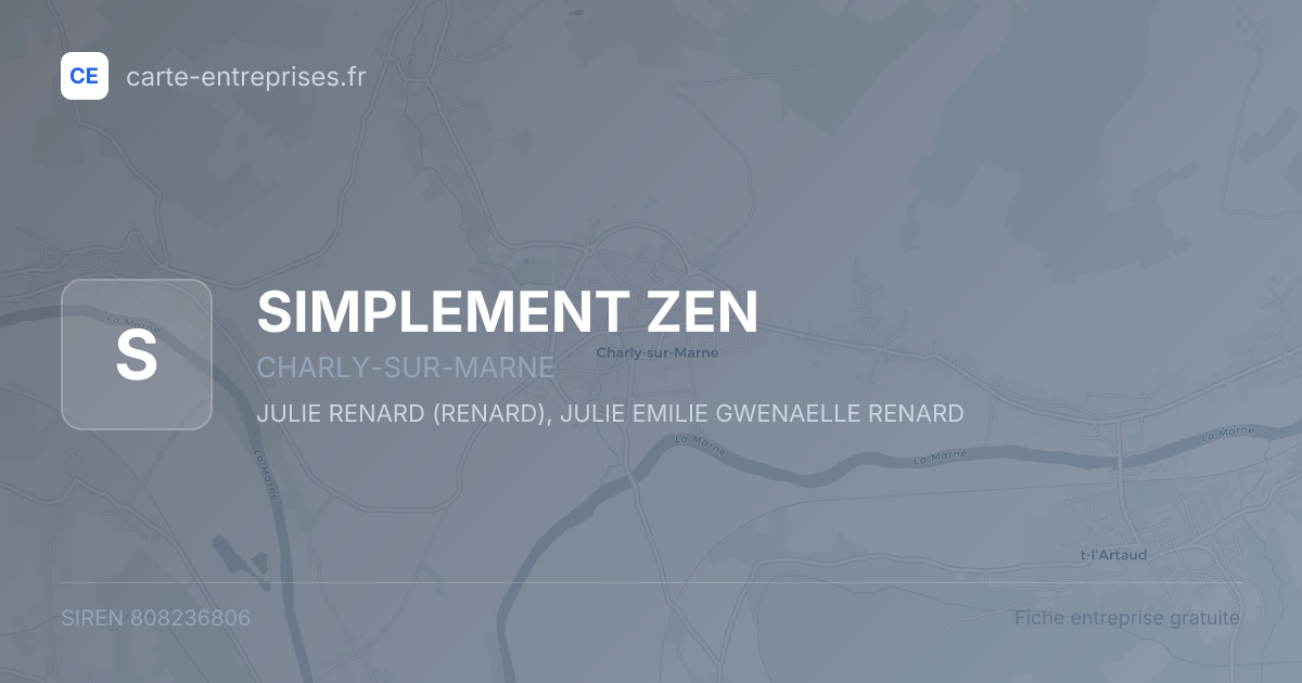 SIMPLEMENT ZEN — 808236806 — fiche entreprise