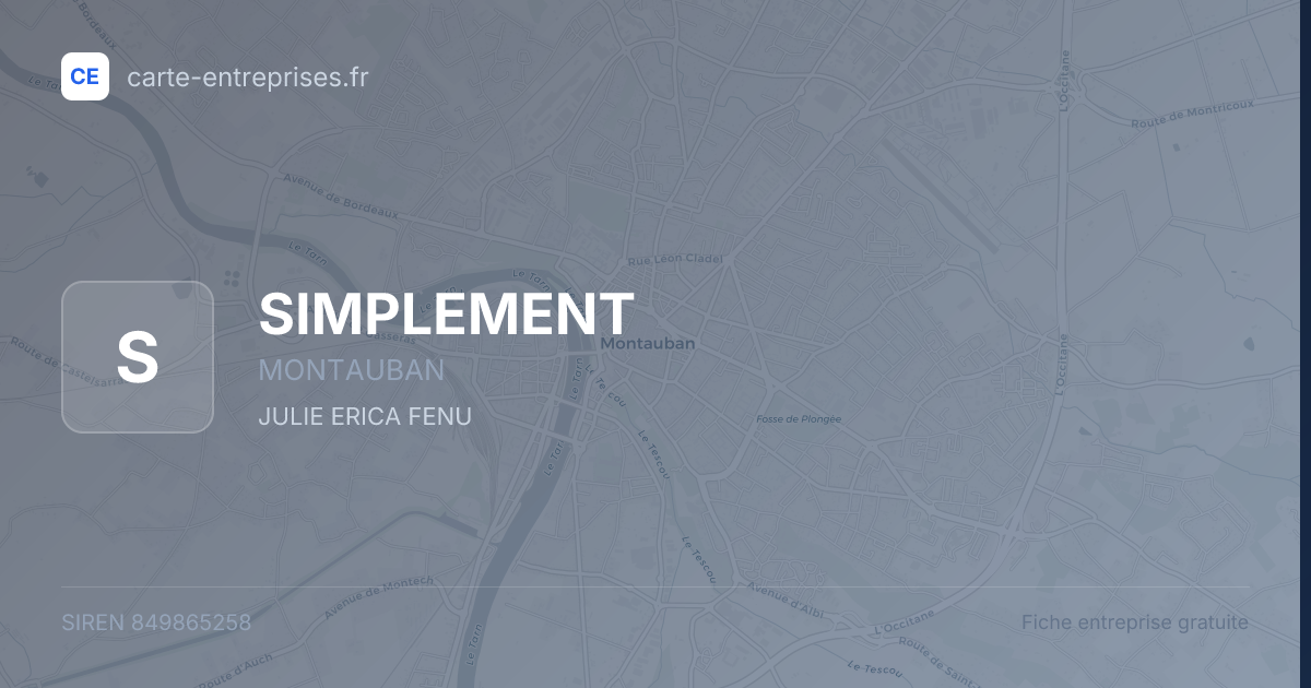 SIMPLEMENT — 849865258 — fiche entreprise