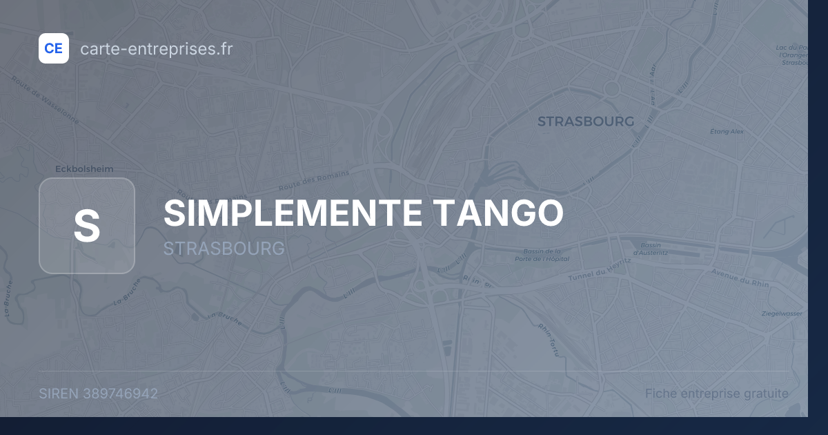 SIMPLEMENTE TANGO — 389746942 — fiche entreprise