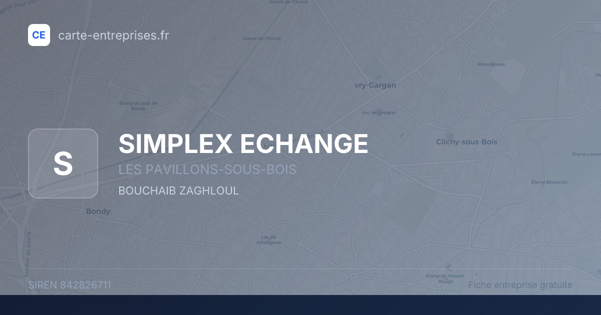 SIMPLEX ECHANGE — 842826711 — fiche entreprise