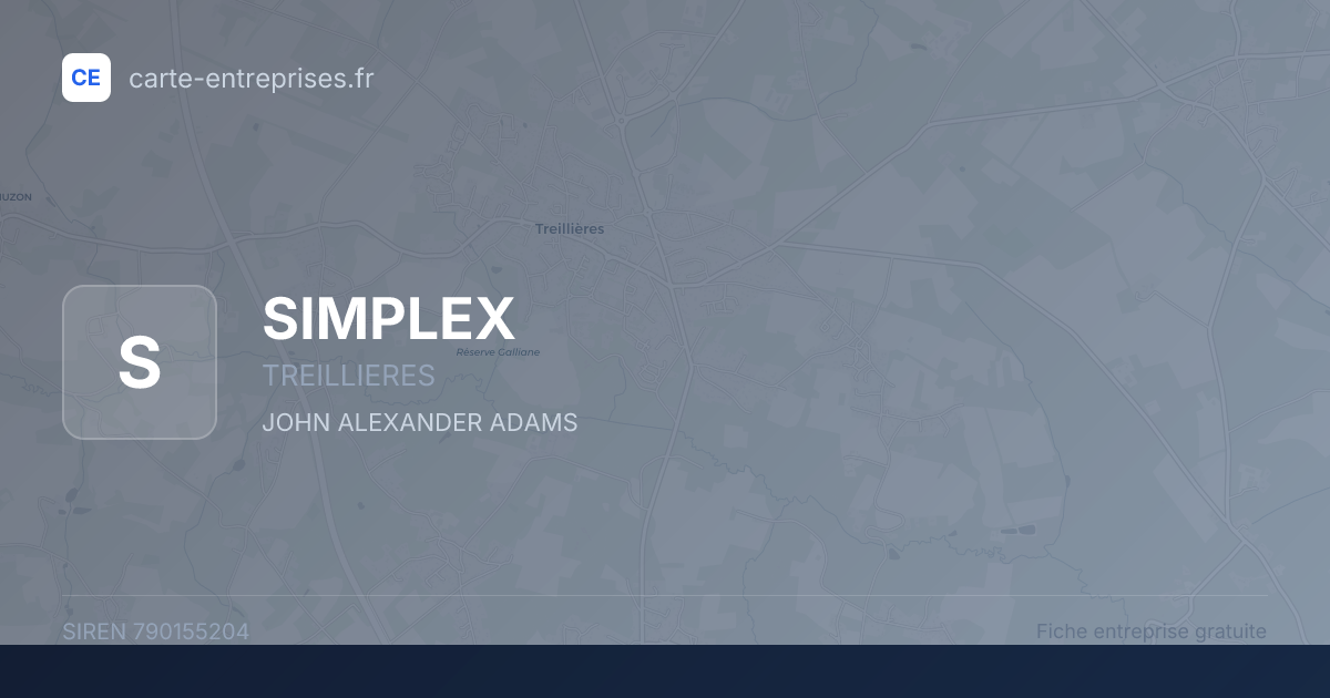 SIMPLEX — 790155204 — fiche entreprise