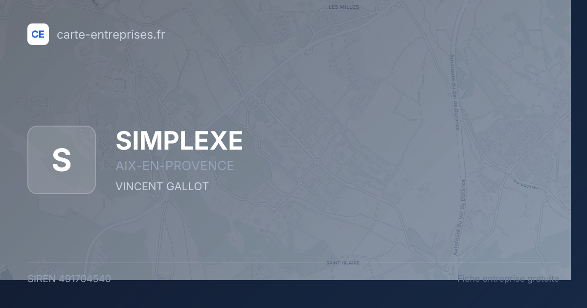 SIMPLEXE — 491704540 — fiche entreprise