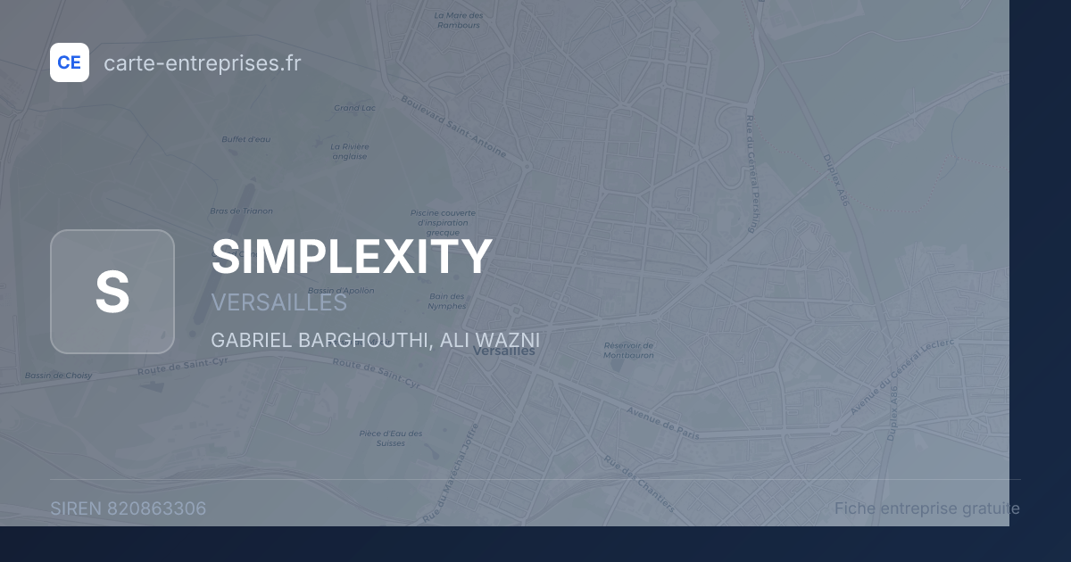 SIMPLEXITY — 820863306 — fiche entreprise