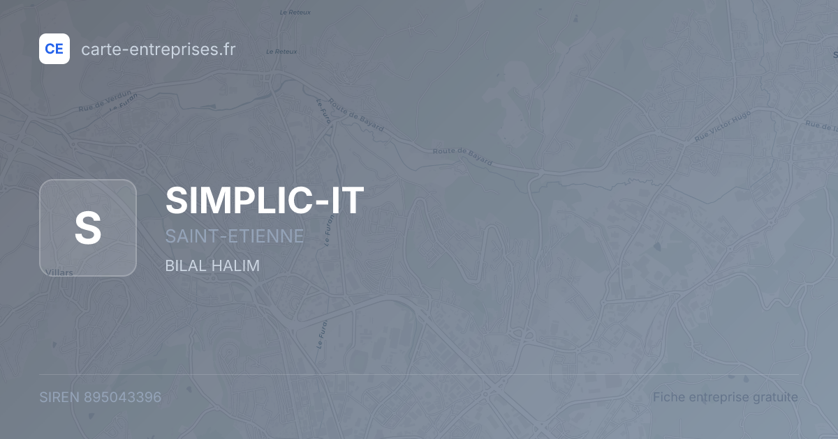 SIMPLIC-IT — 895043396 — fiche entreprise