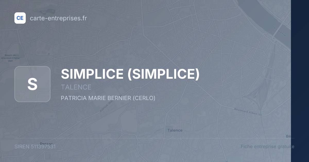 SIMPLICE — 511397531 — fiche entreprise