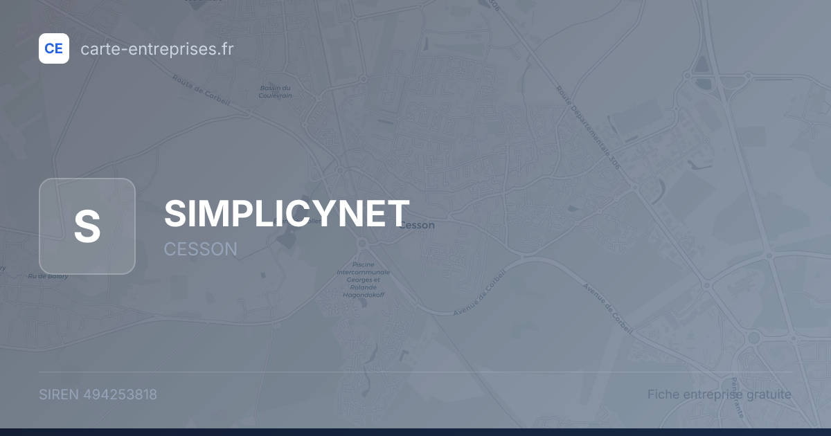 SIMPLICYNET — 494253818 — fiche entreprise