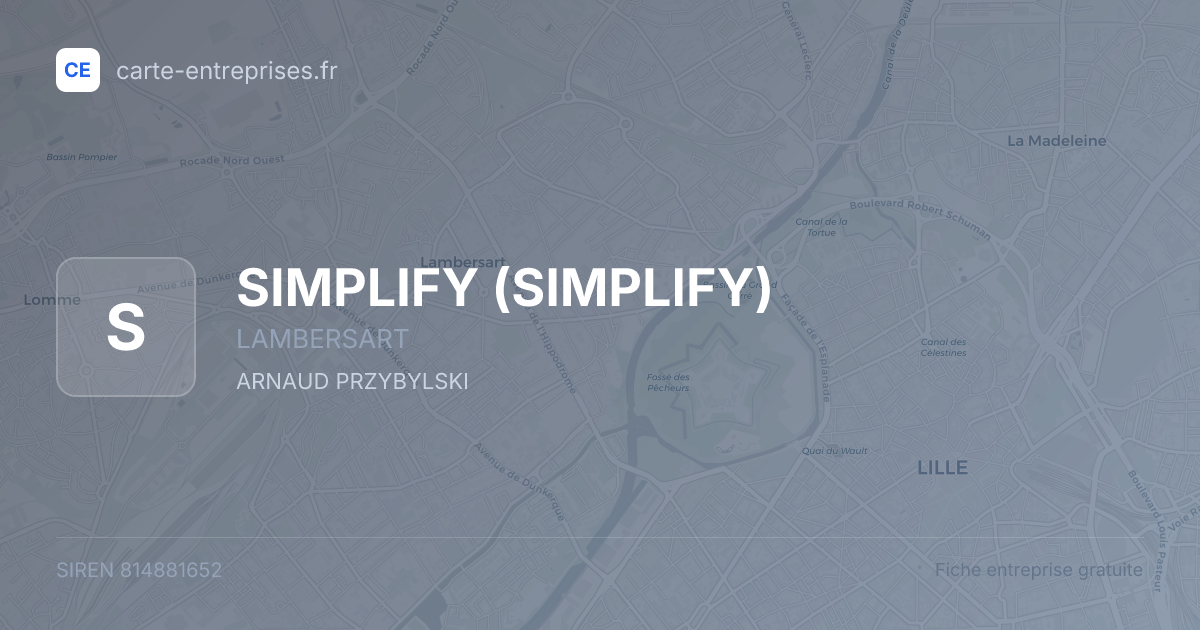 SIMPLIFY — 814881652 — fiche entreprise
