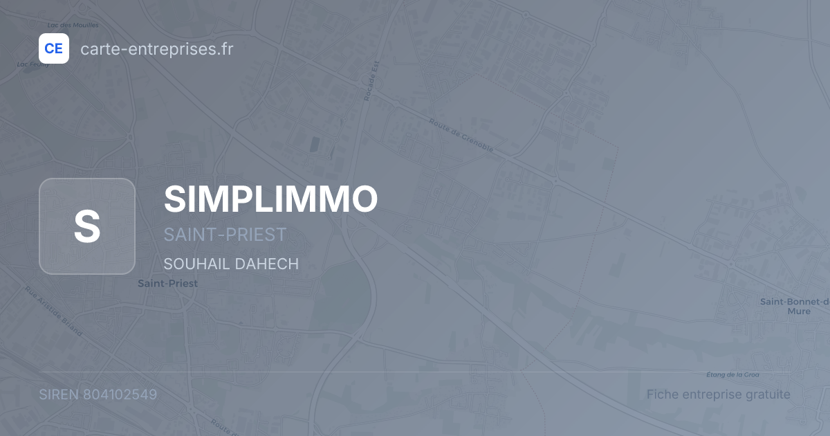 SIMPLIMMO — 804102549 — fiche entreprise