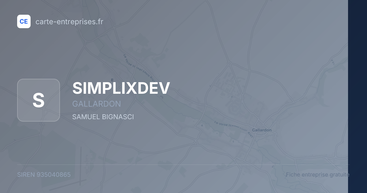 SIMPLIXDEV — 935040865 — fiche entreprise