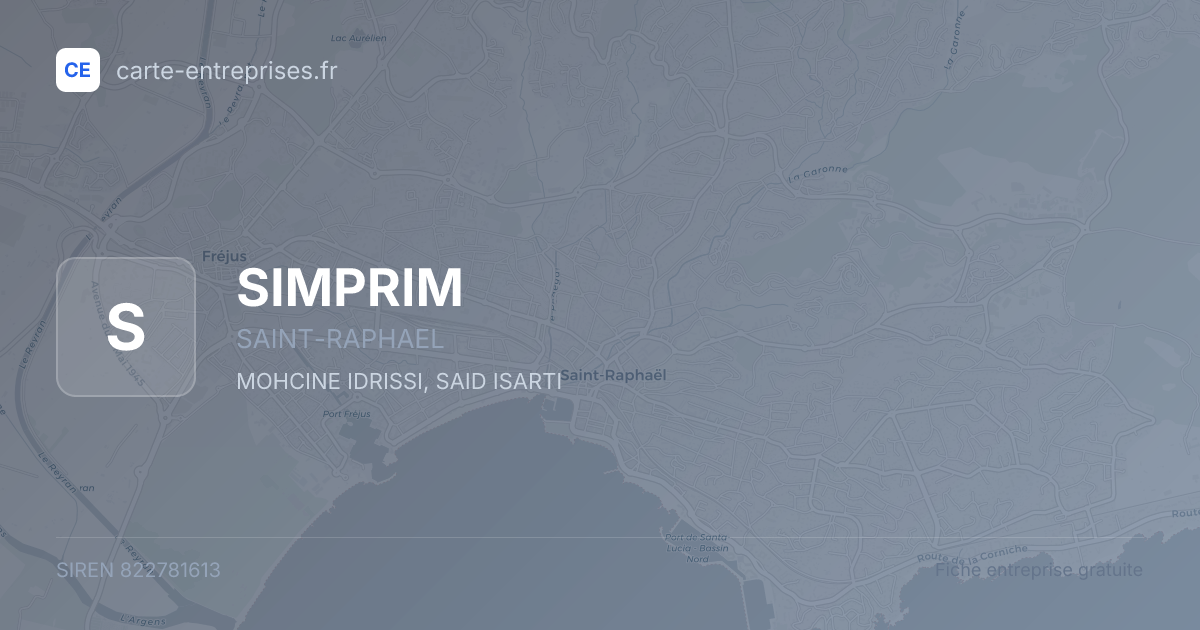 SIMPRIM — 822781613 — fiche entreprise