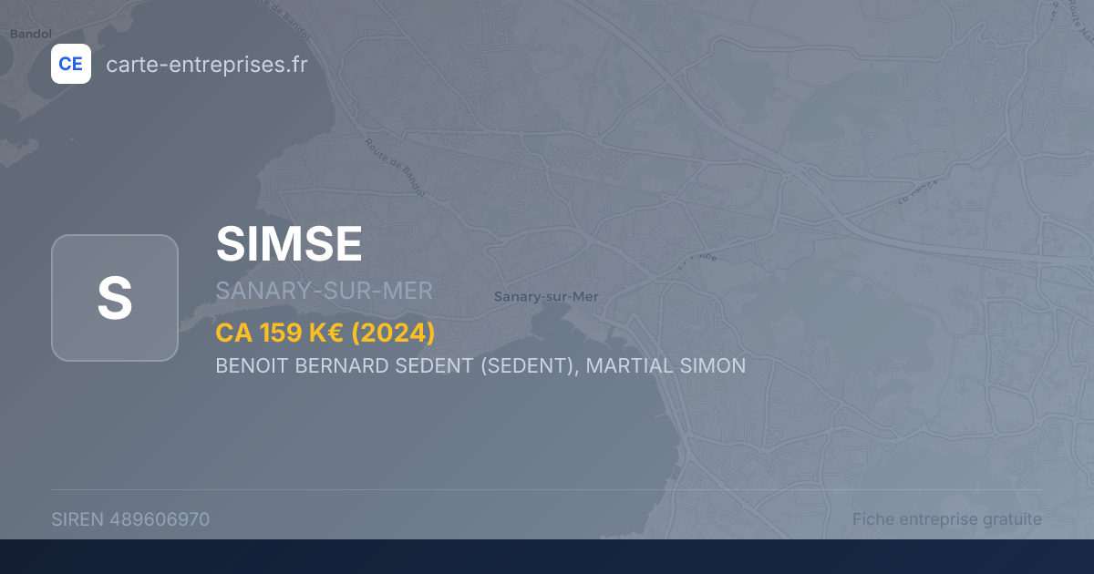 SIMSE — 489606970 — fiche entreprise