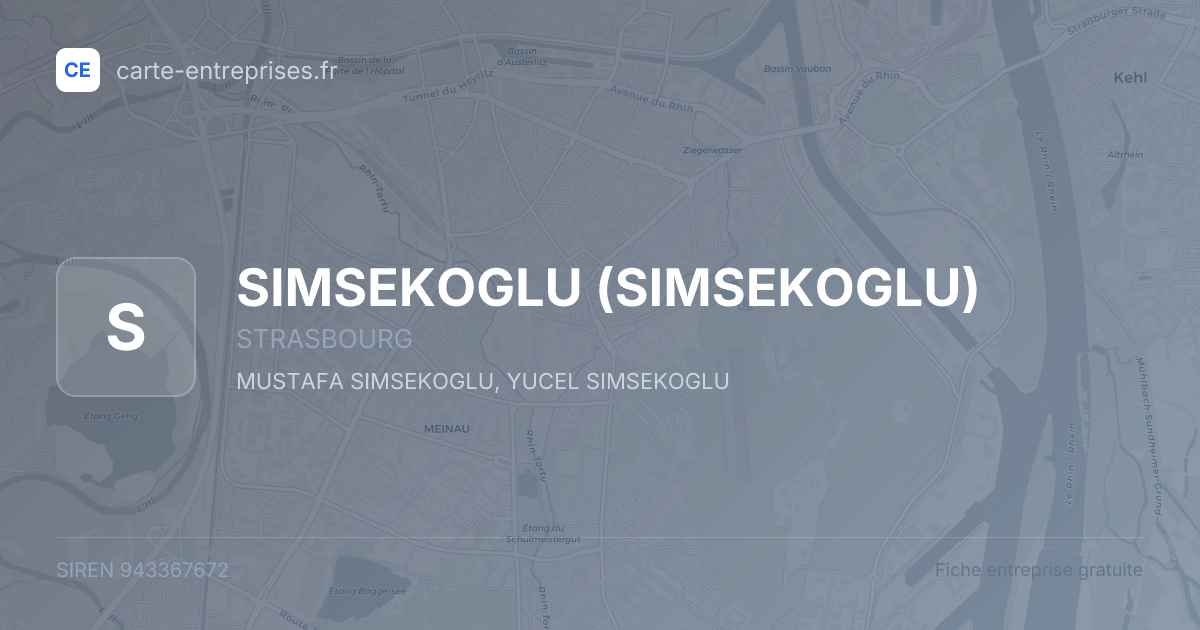 SIMSEKOGLU — 943367672 — fiche entreprise