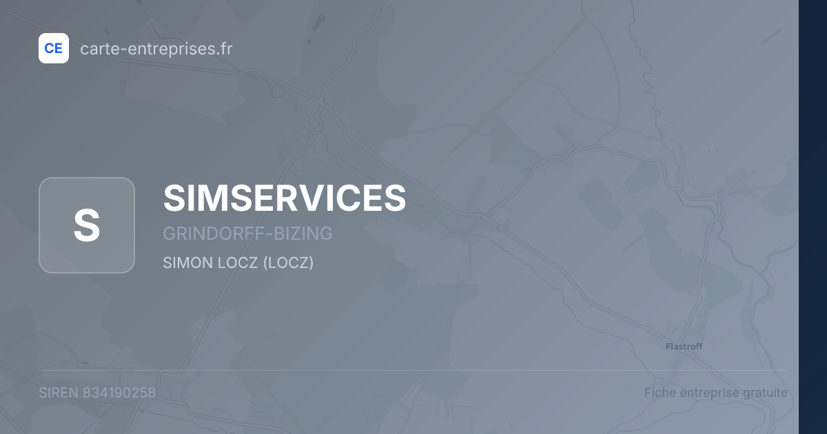 SIMSERVICES — 834190258 — fiche entreprise