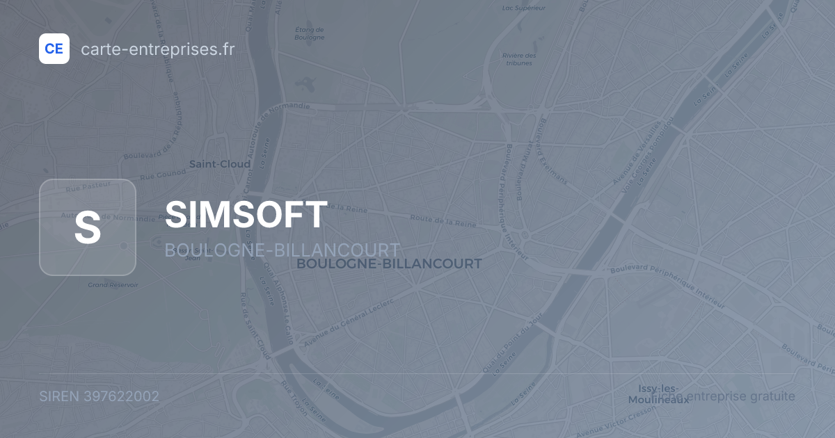 SIMSOFT — 397622002 — fiche entreprise