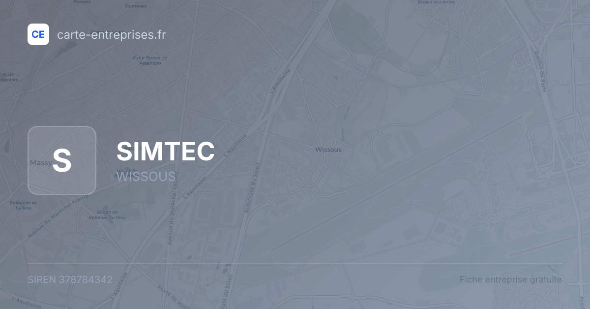 SIMTEC — 378784342 — fiche entreprise
