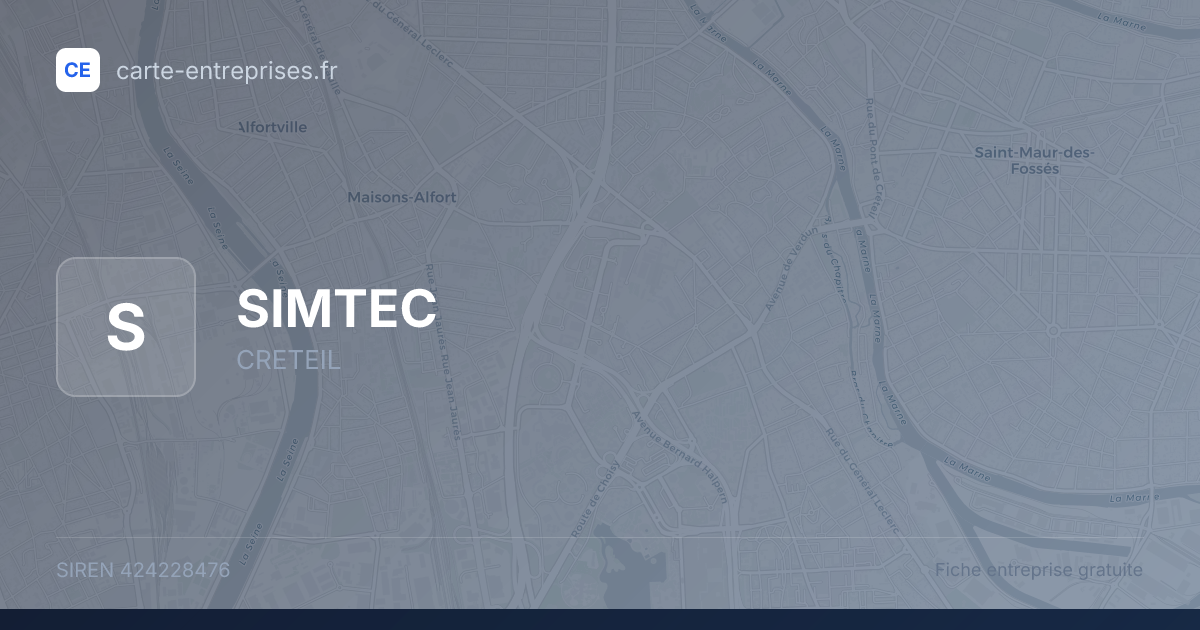 SIMTEC — 424228476 — fiche entreprise