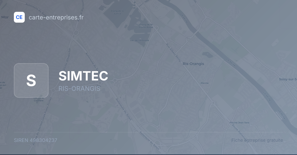 SIMTEC — 498304237 — fiche entreprise