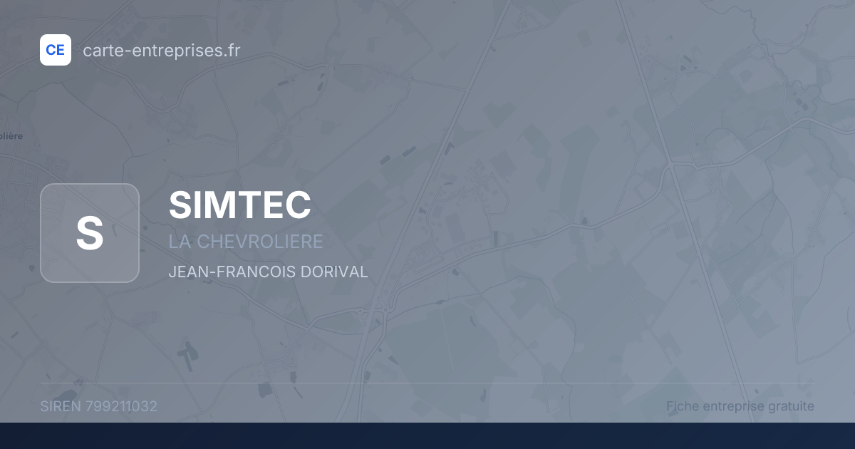 SIMTEC — 799211032 — fiche entreprise