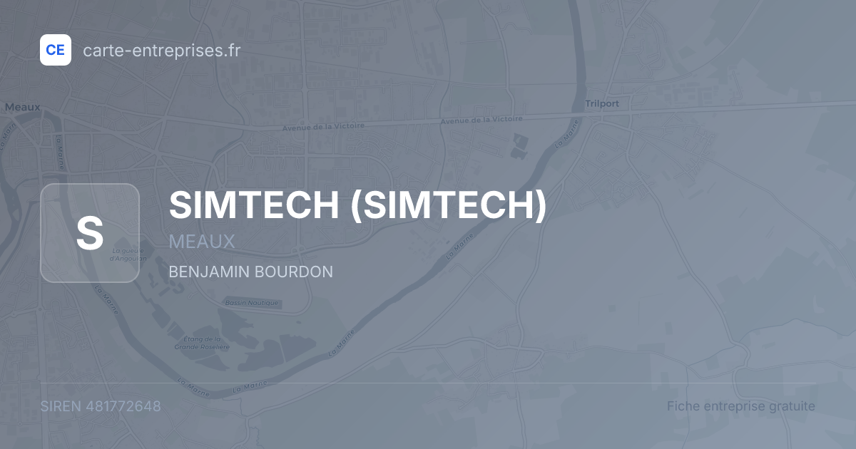 SIMTECH — 481772648 — fiche entreprise