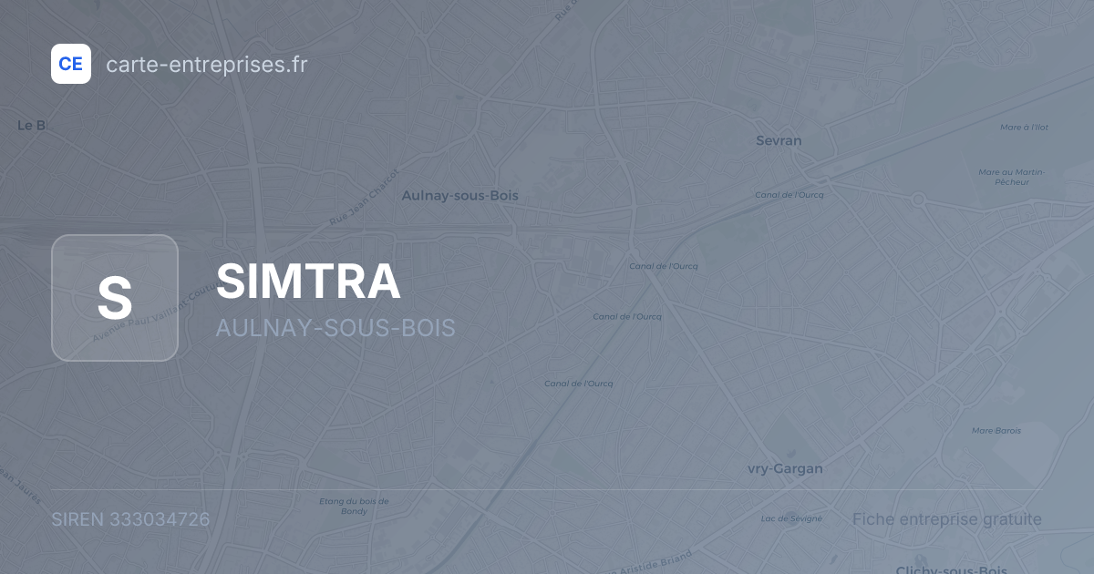 SIMTRA — 333034726 — fiche entreprise