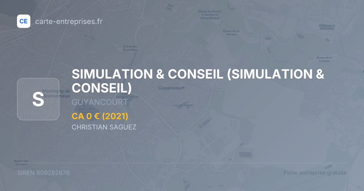 SIMULATION & CONSEIL — 809282676 — fiche entreprise