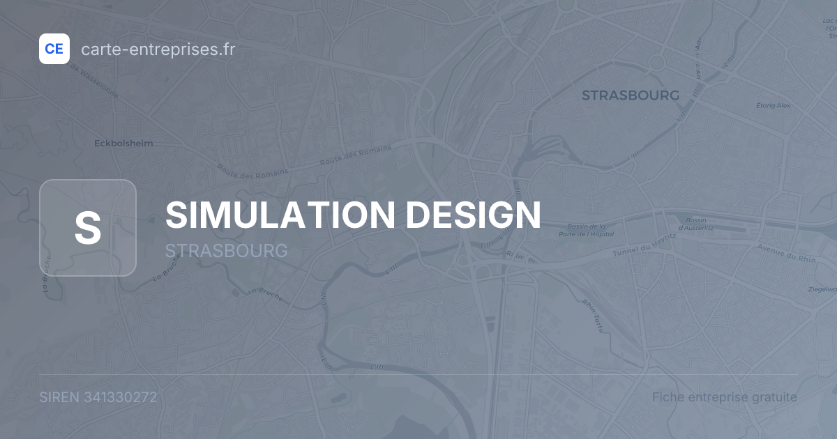 SIMULATION DESIGN — 341330272 — fiche entreprise