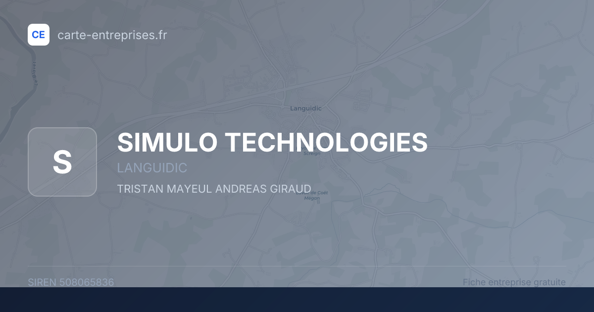 SIMULO TECHNOLOGIES — 508065836 — fiche entreprise
