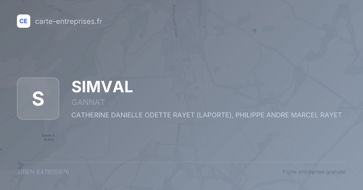 SIMVAL — 847805876 — fiche entreprise