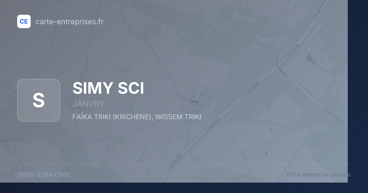 SIMY SCI — 939437935 — fiche entreprise