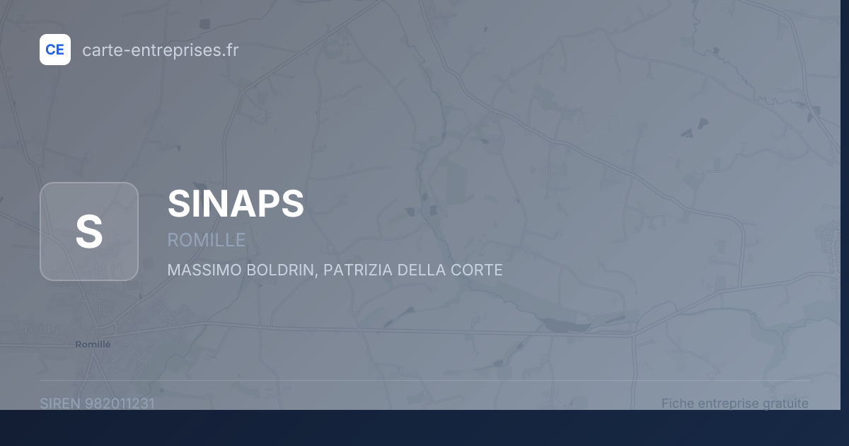 SINAPS — 982011231 — fiche entreprise