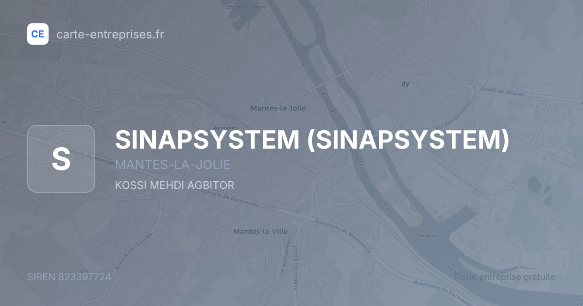 SINAPSYSTEM — 823397724 — fiche entreprise