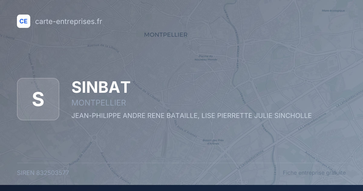 SINBAT — 832503577 — fiche entreprise