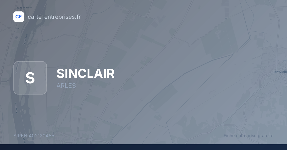 SINCLAIR — 402120455 — fiche entreprise
