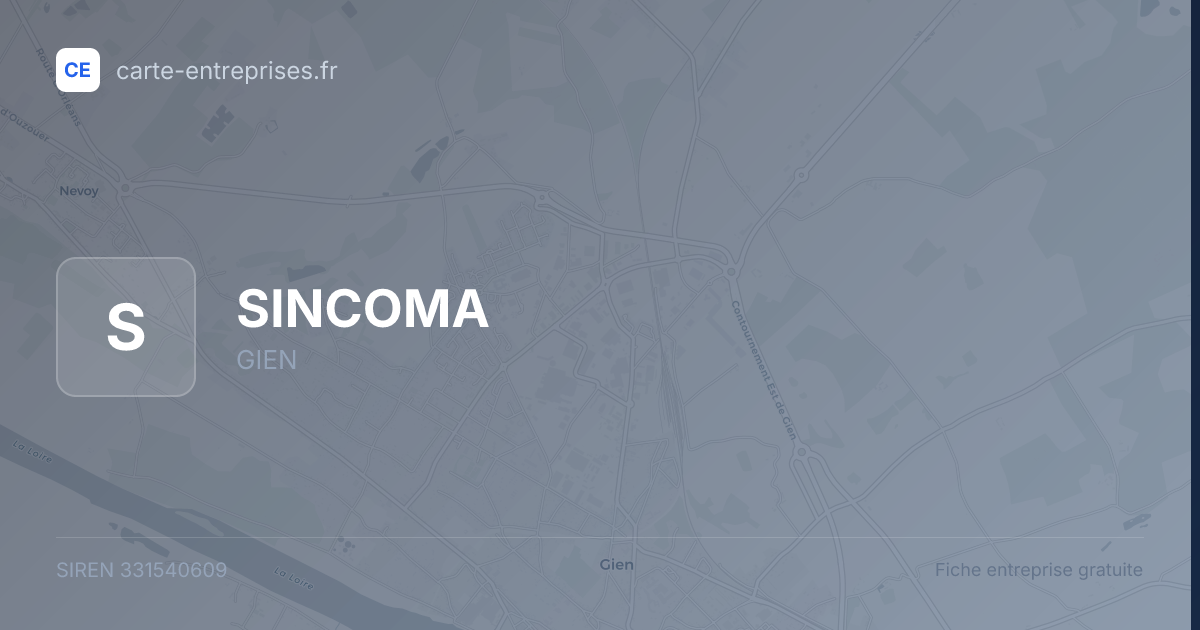 SINCOMA — 331540609 — fiche entreprise