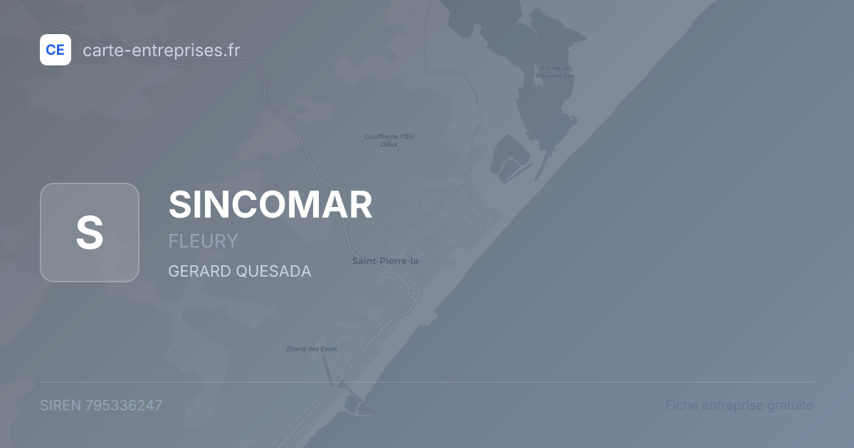 SINCOMAR — 795336247 — fiche entreprise