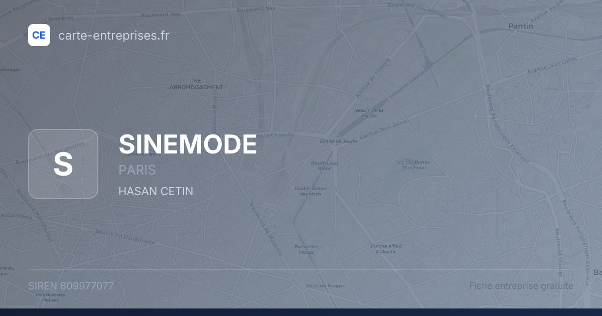 SINEMODE — 809977077 — fiche entreprise