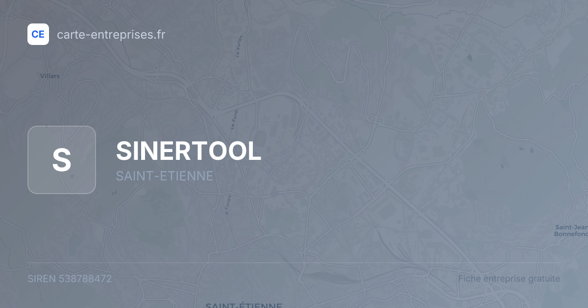 SINERTOOL — 538788472 — fiche entreprise