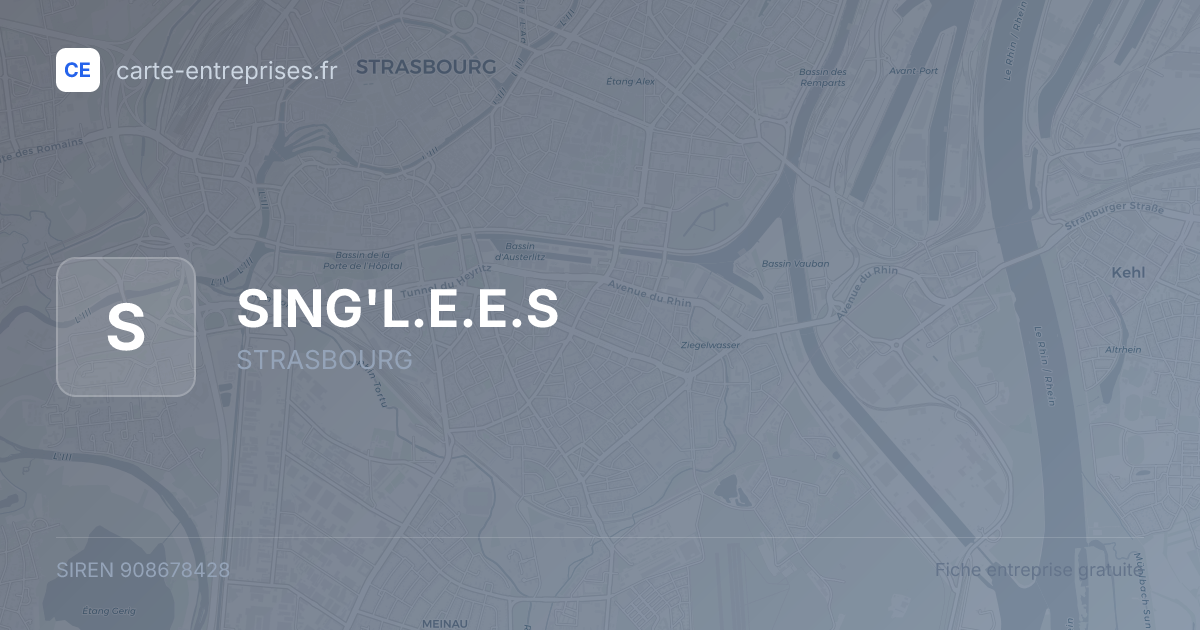 SING'L.E.E.S — 908678428 — fiche entreprise