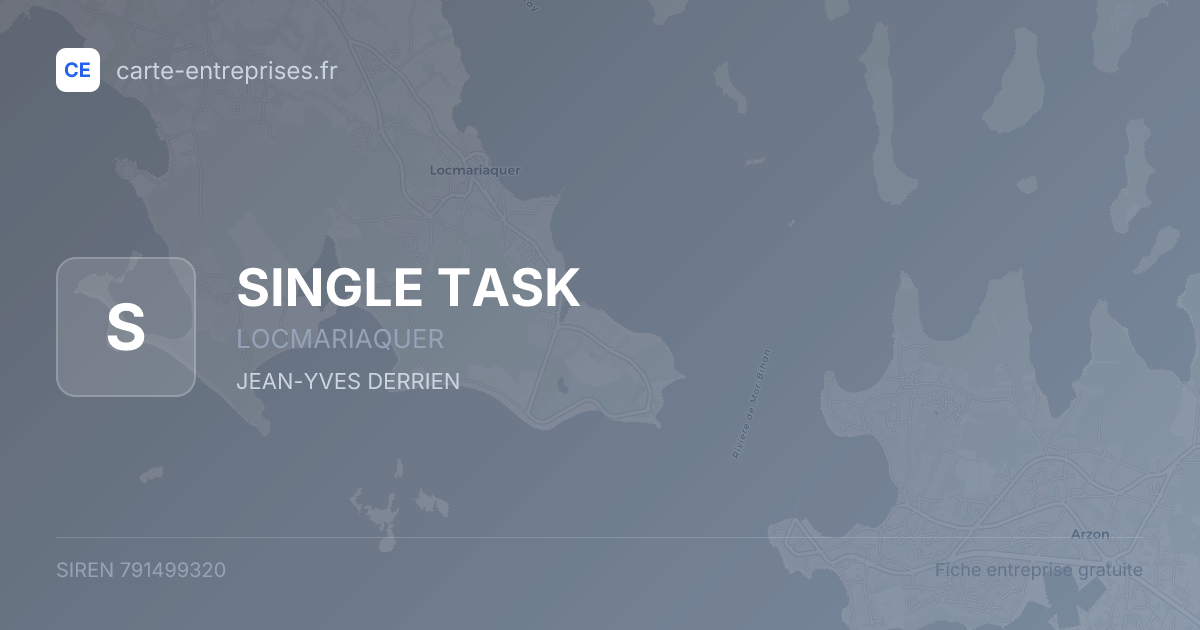 SINGLE TASK — 791499320 — fiche entreprise