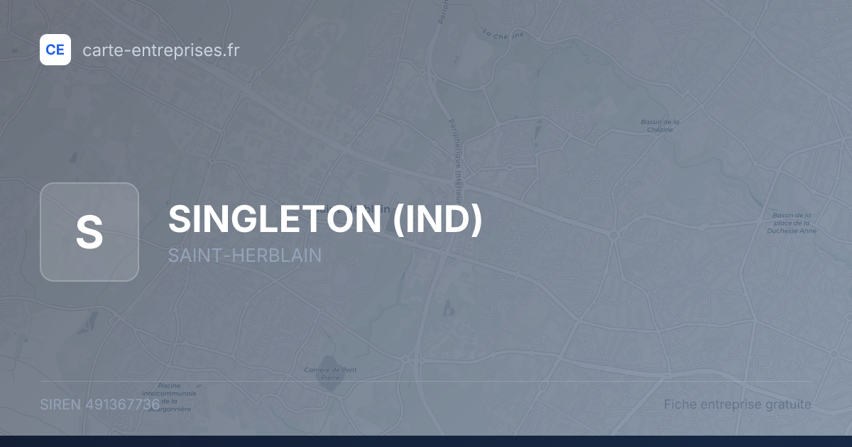 SINGLETON (IND) — 491367736 — fiche entreprise