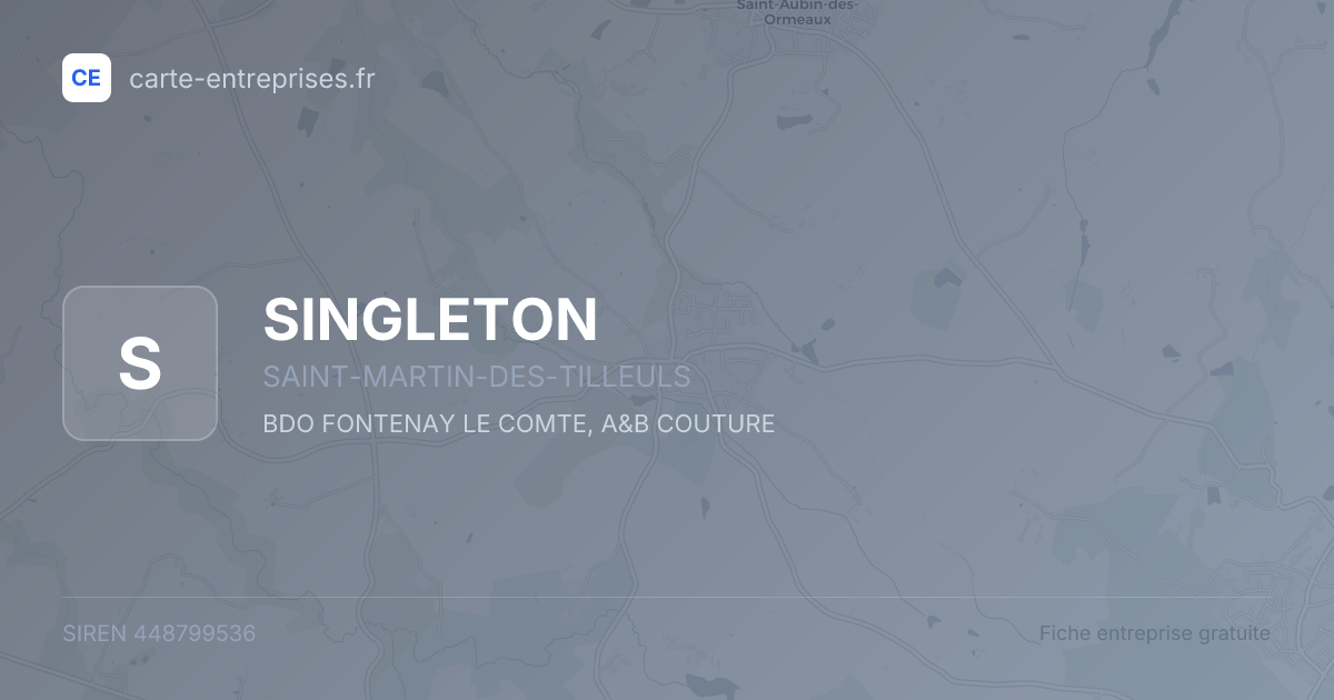 SINGLETON — 448799536 — fiche entreprise