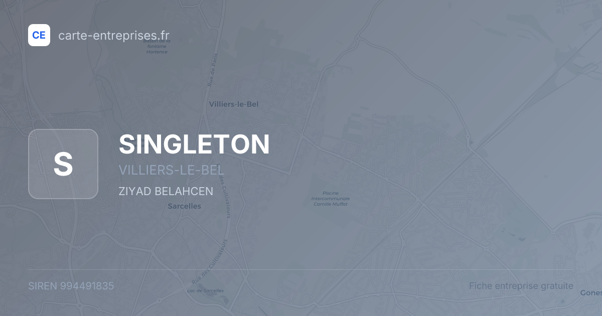 SINGLETON — 994491835 — fiche entreprise