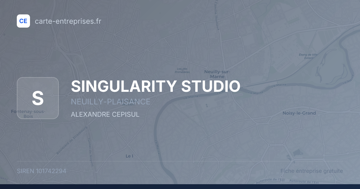 SINGULARITY STUDIO — 101742294 — fiche entreprise